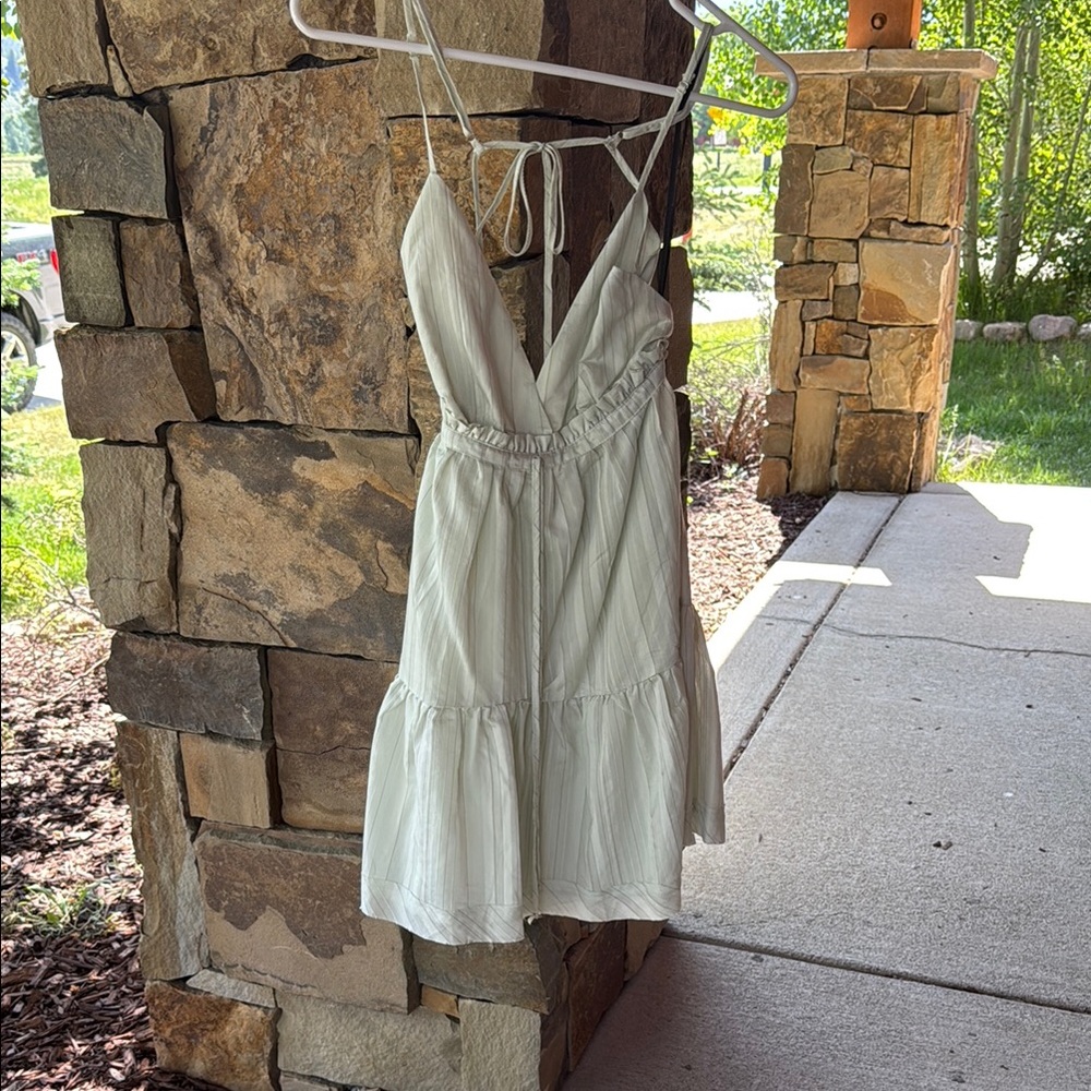 Forever 21 White Backless Dress